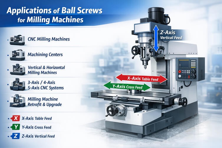 Applications-of-Ball-Screws-for-Milling-Machines Applications-of-Ball-Screws-for-Milling-Machines